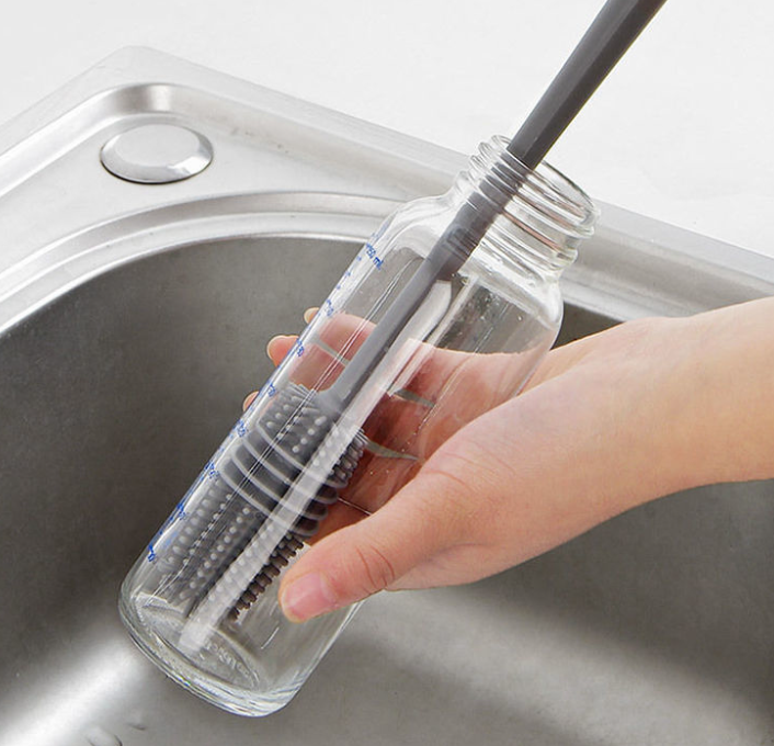 BrushMaster - Silicone Dish Brush for Bottles and Glasses