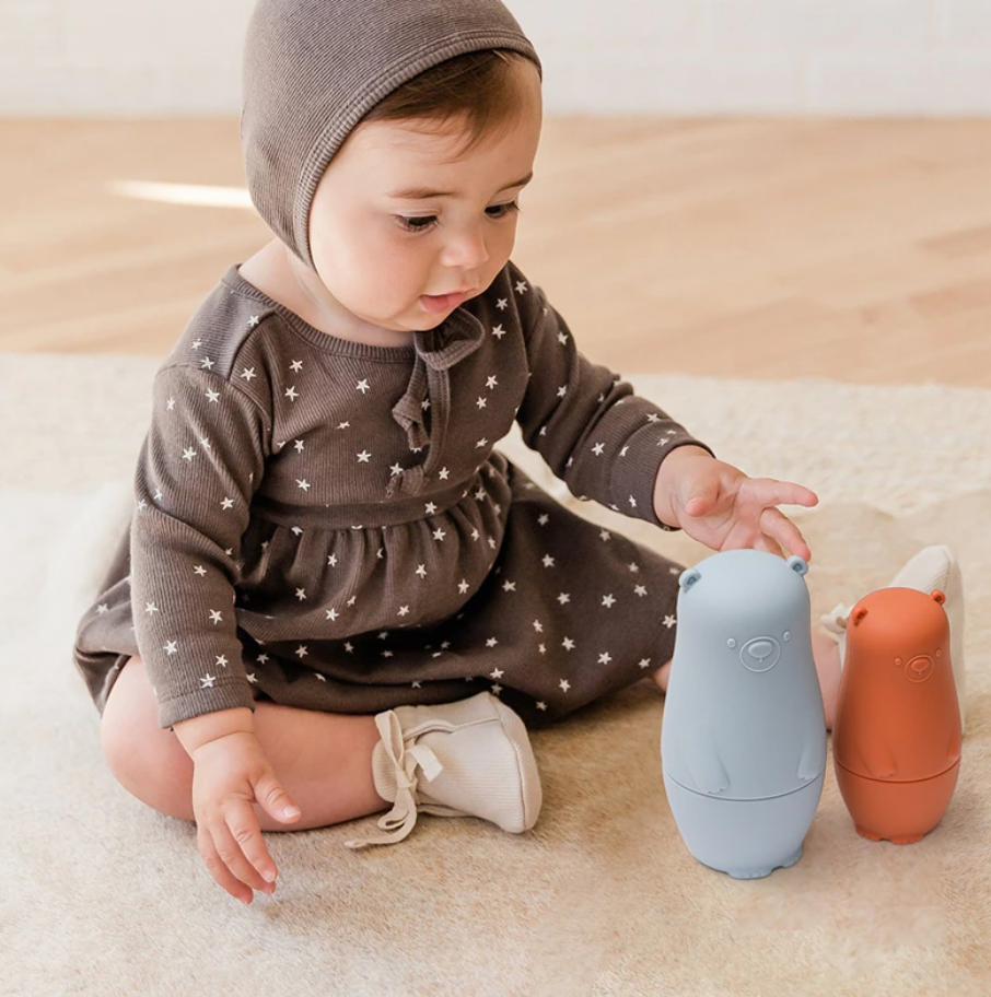 Nesting Dolls - Soft Silicone Stacking Toys for Baby