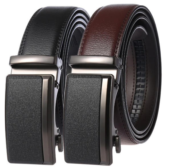 PrestigeBelt - Men's Leather Belt with Automatic Buckle