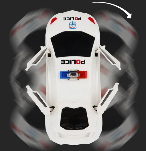 SpeedGlider - Police Car Toy with Lights and Sound