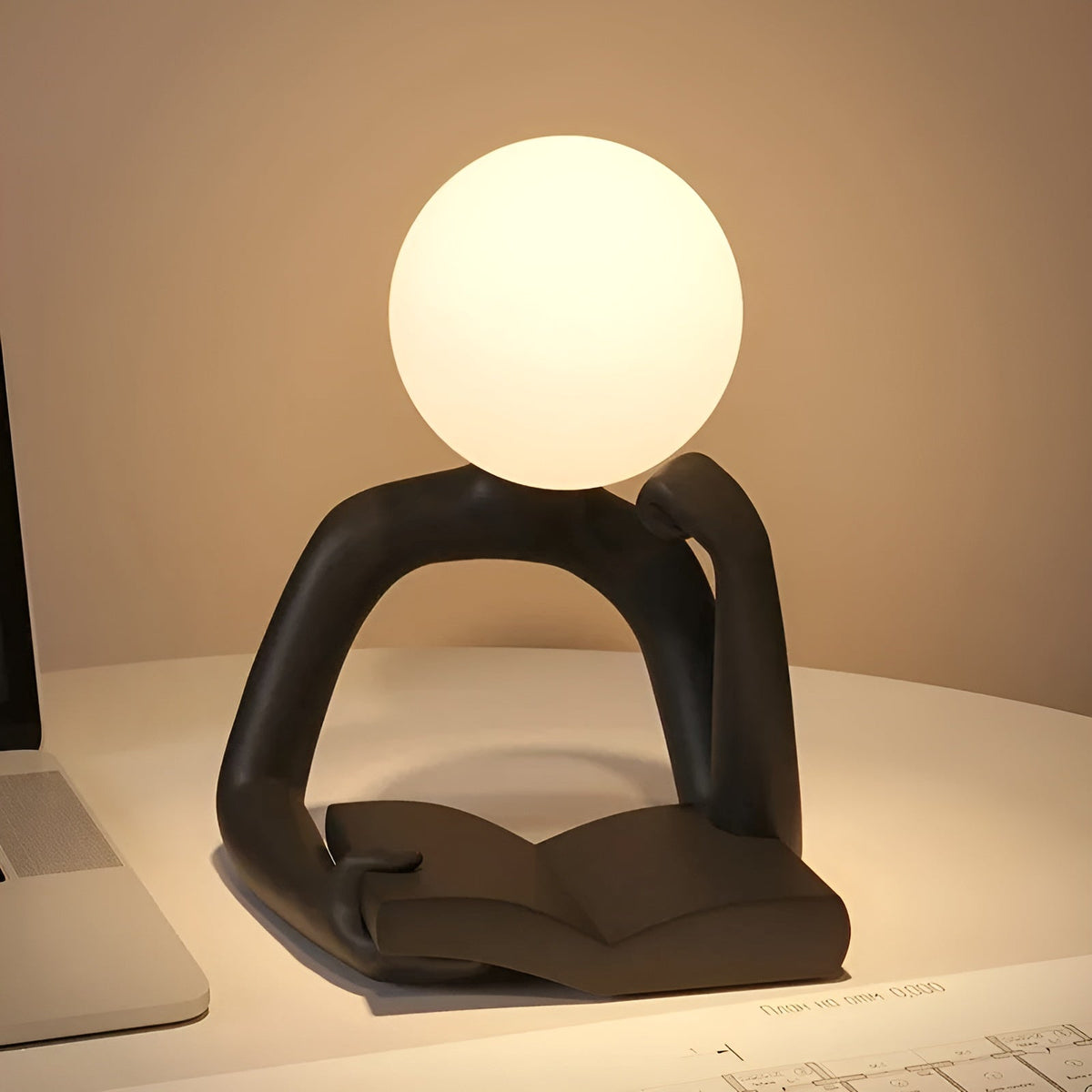 LuxLume - Refined Modern Art Table Lamp