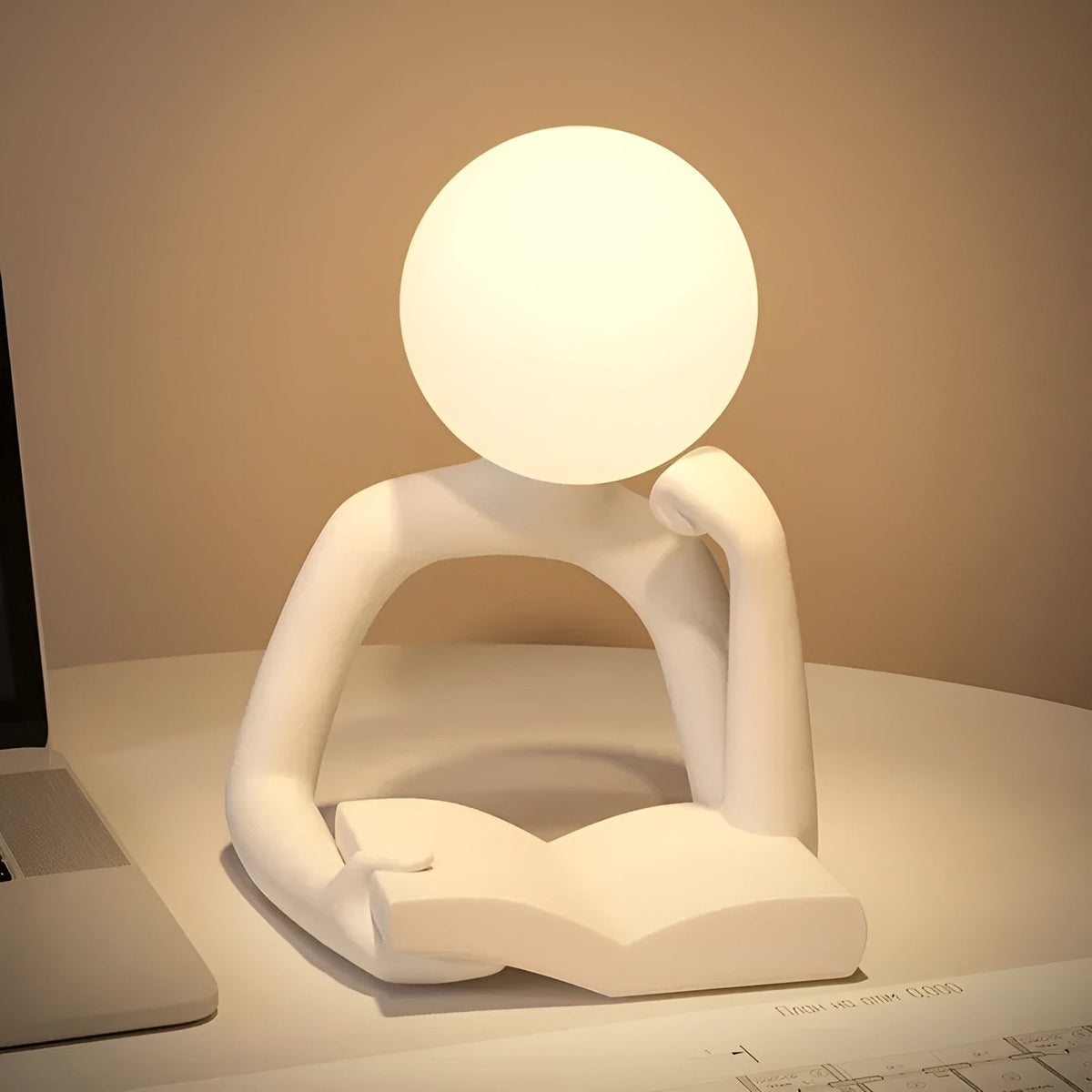LuxLume - Refined Modern Art Table Lamp