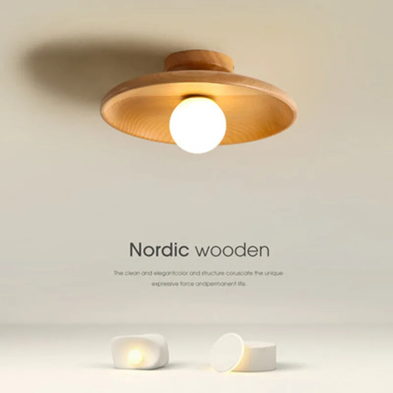 Drayvo - Wooden Pendant Lamp With Warm LED