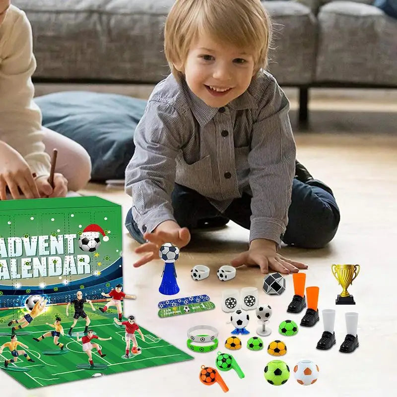 SoccerCountdown Calendar - Build Your Own Christmas Soccer Scene