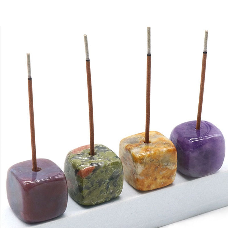 GemAura Incense Holder - Natural Gemstone Incense Holder for a Serene Home
