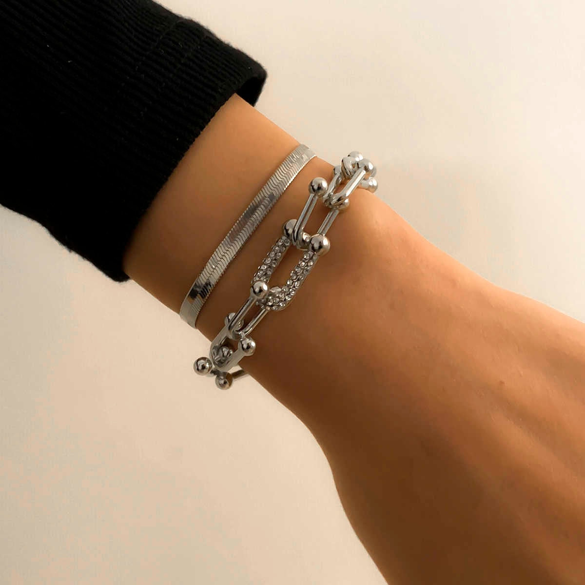 Damira - Stunning Bracelet Duo in Gold or Silver