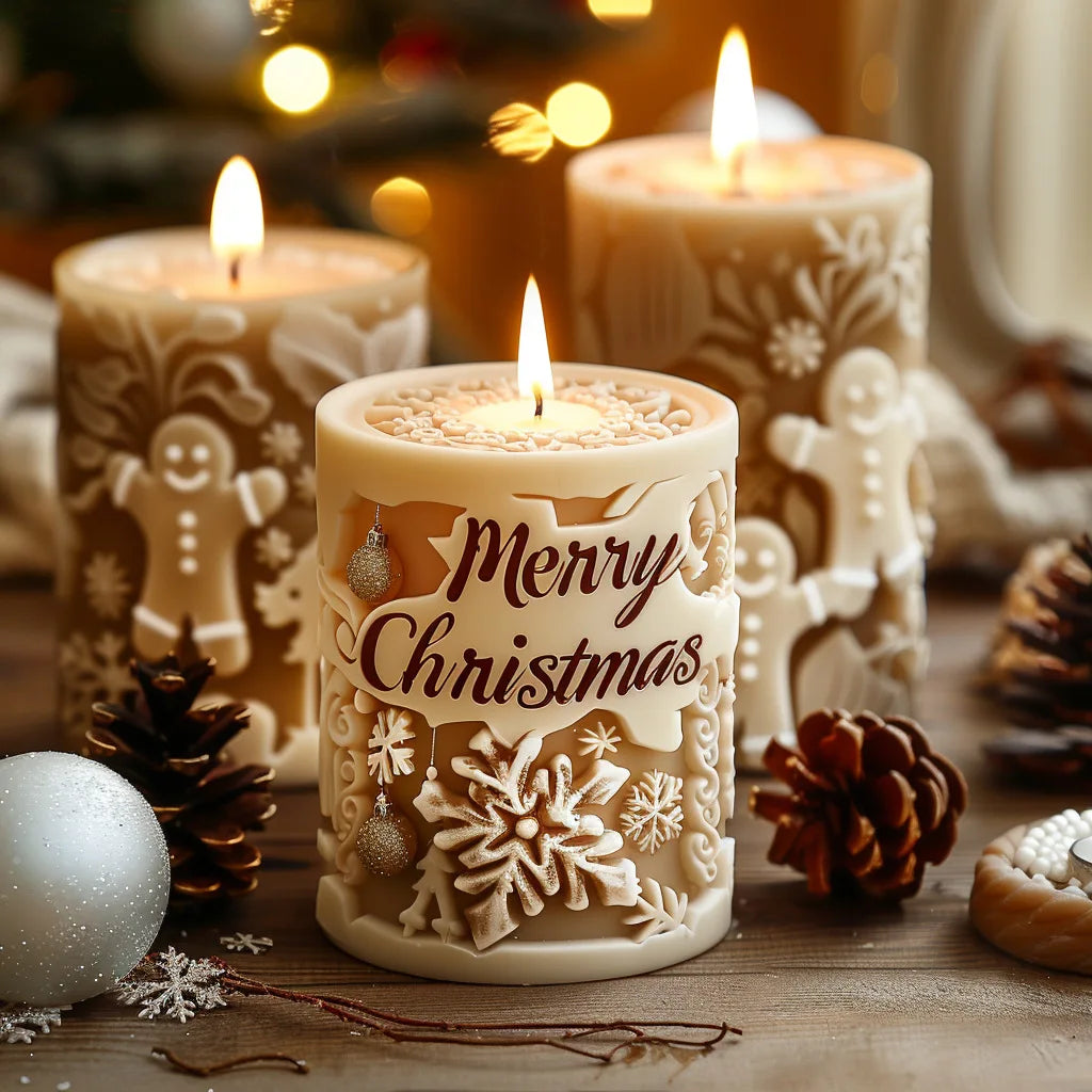 Paxmoor - Silicone Candle Mold For Festive Candles