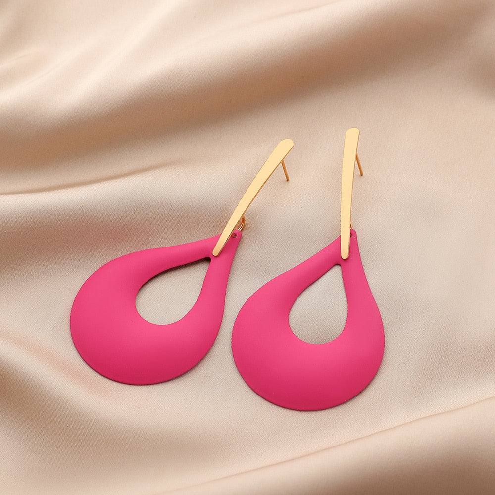 Dyvella - Vibrant Lightweight Color Drop Statement Earrings