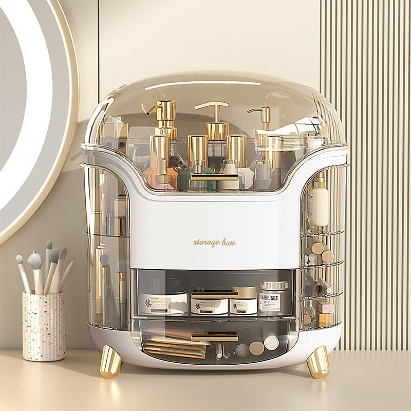 BeautyEssence Organizer - Stylish Makeup Storage for a Tidy Vanity