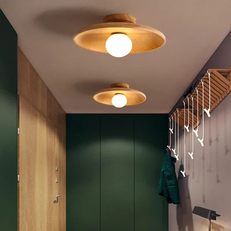 Drayvo - Wooden Pendant Lamp With Warm LED