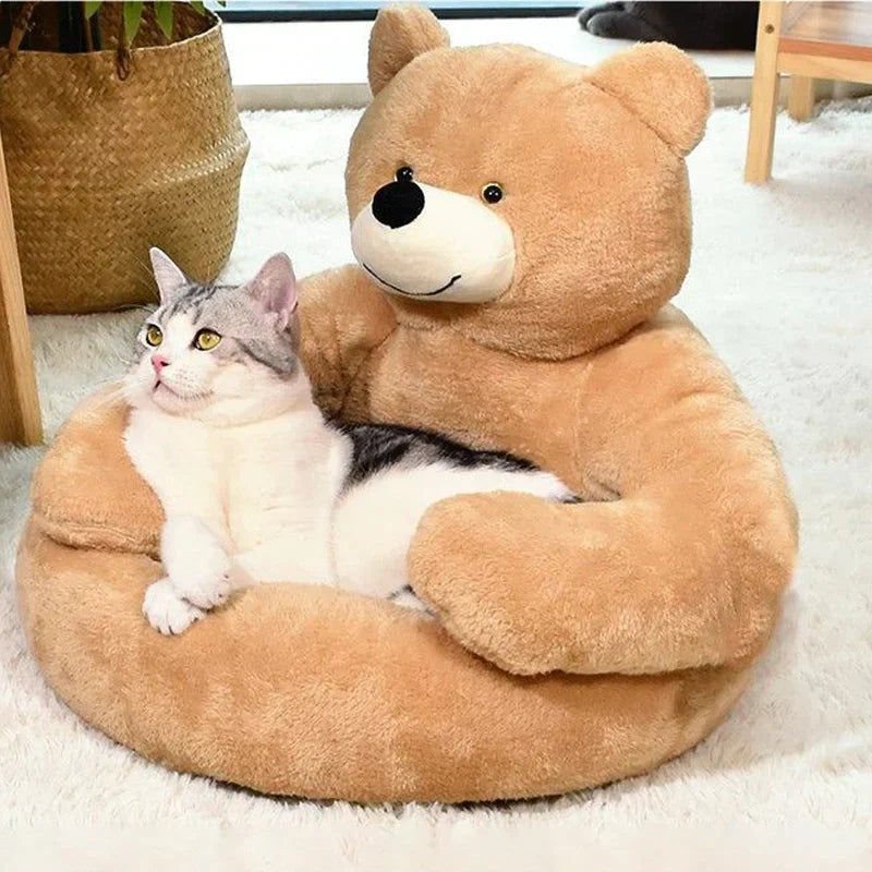 Samiya - Plush Cat Bed for Cozy, Comfortable Sleep