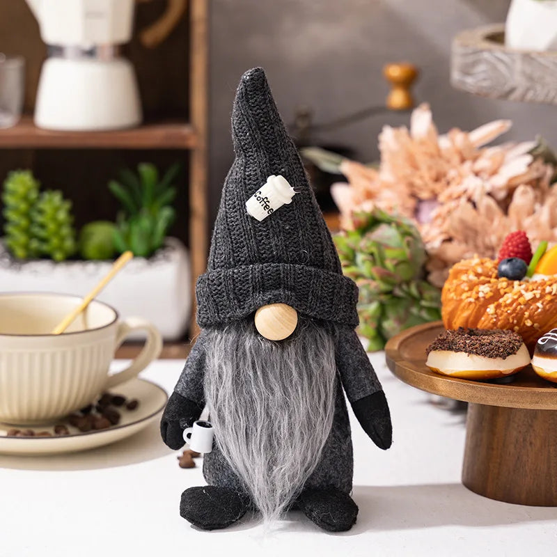 Kiroth Bay - Cozy Plush Coffee Gnome Decor