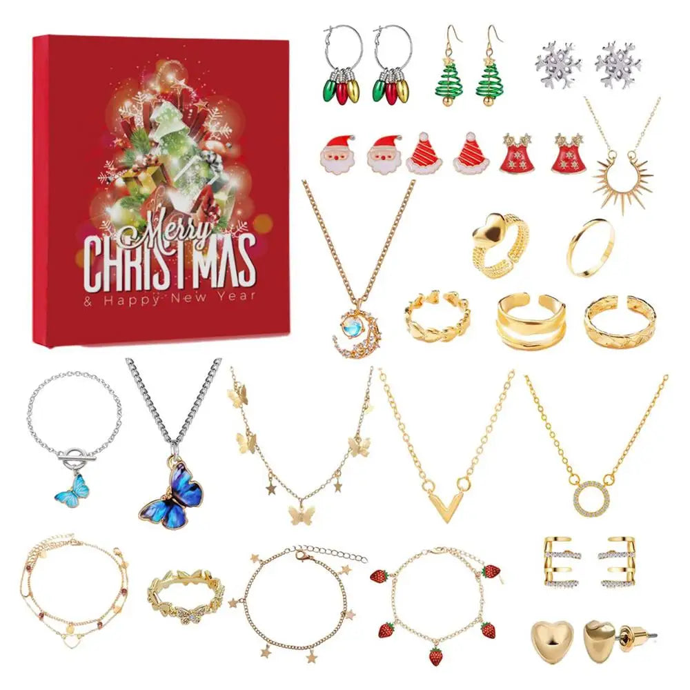 SparkleJoy Advent Calendar - 24 Days of Jewelry Surprises for Kids