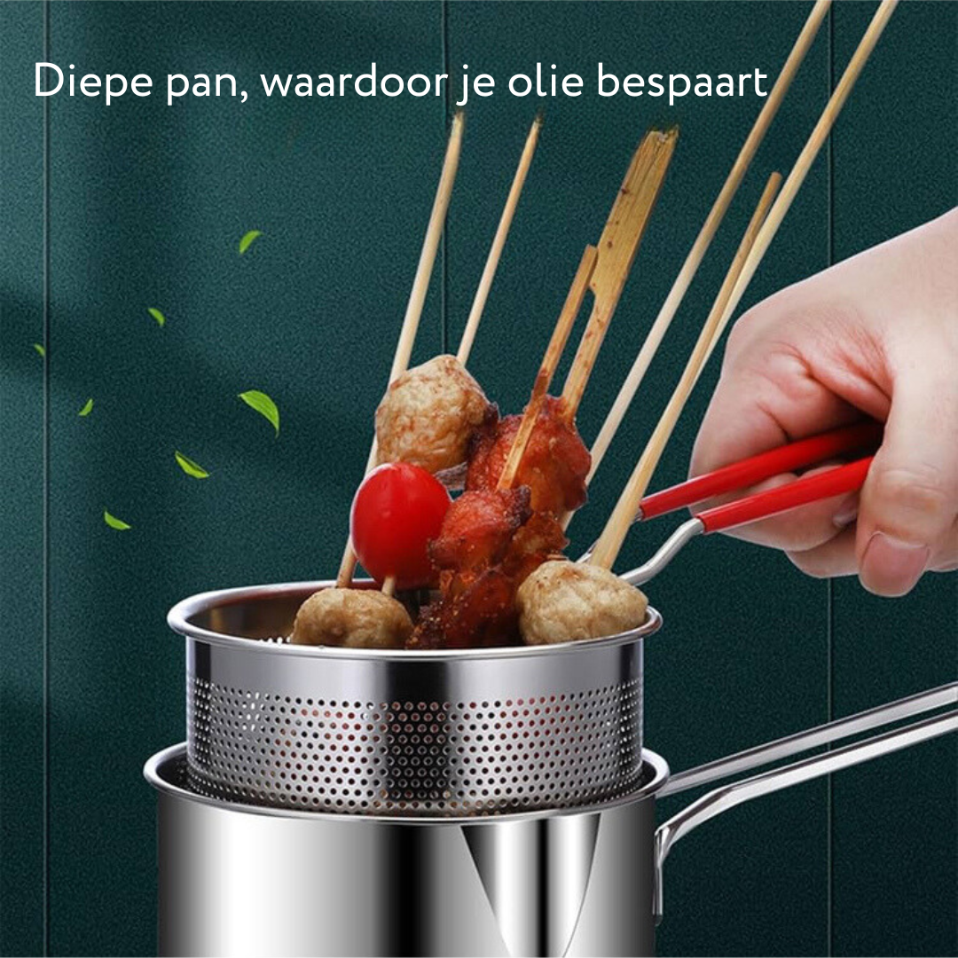 Lambrose - Stylish Stainless Steel Fryer for Healthier Meals