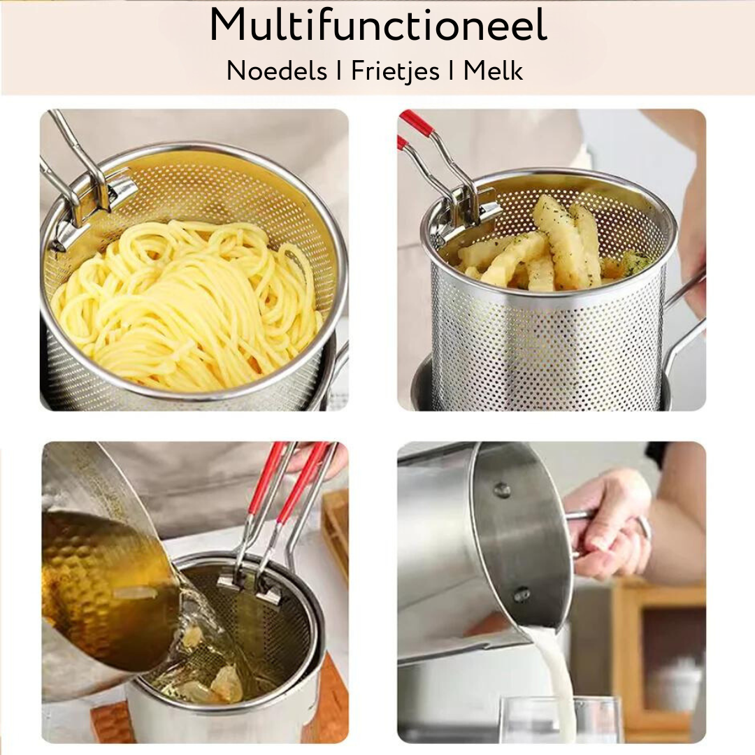 Lambrose - Stylish Stainless Steel Fryer for Healthier Meals