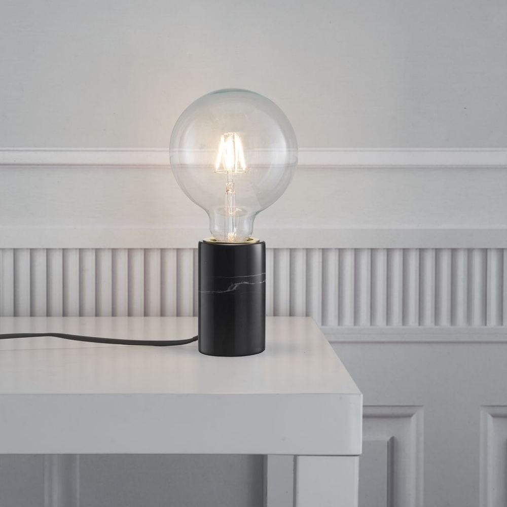 Larchvale - Marble Table Lamp with Elegant Accent Light