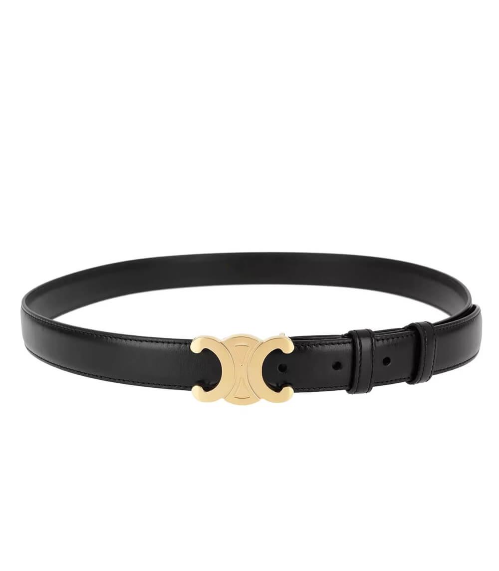 EleganceBelt - Luxury Leather Belt with Gold-Tone Details