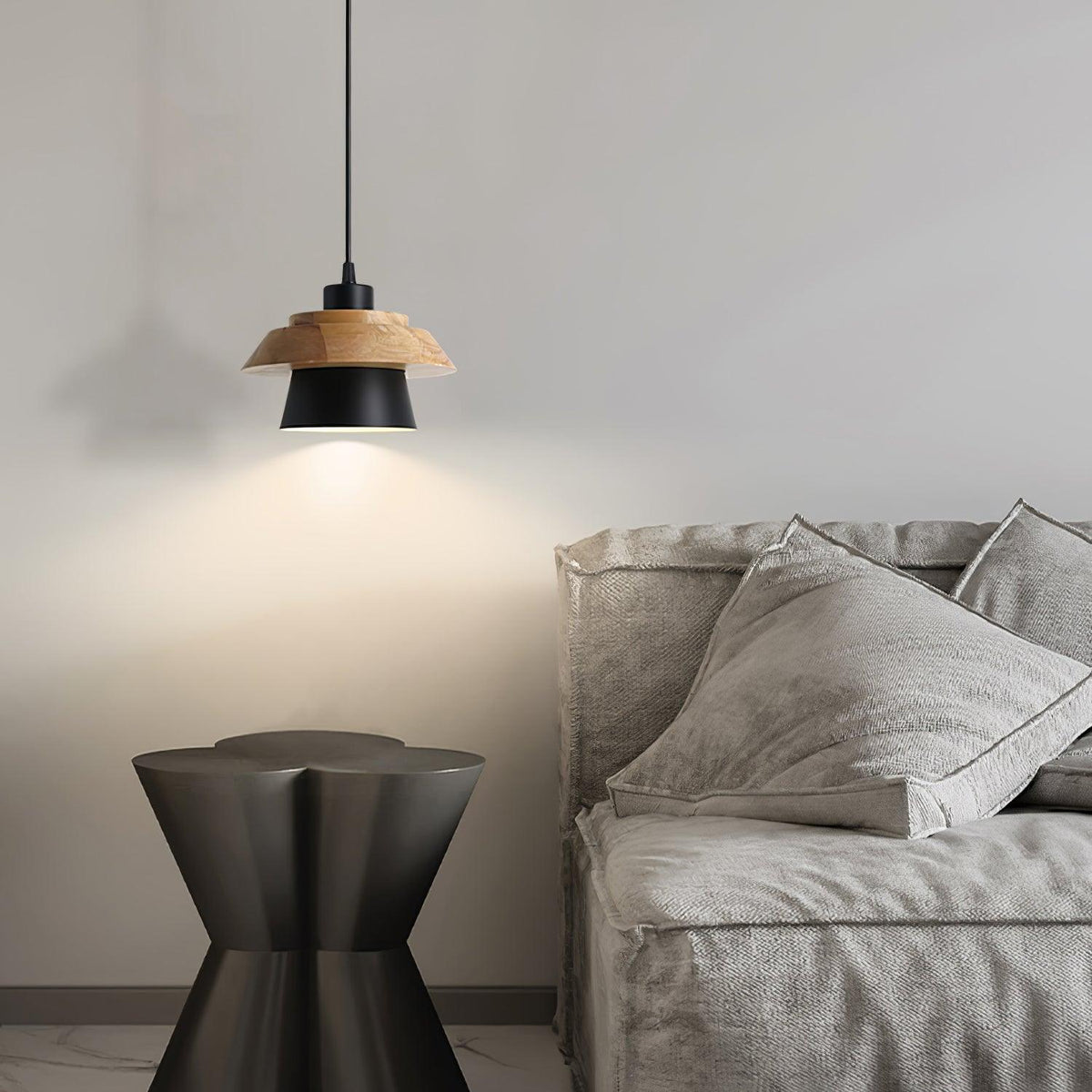 NordicMacaron - Wood Finish Ceiling Pendant Light