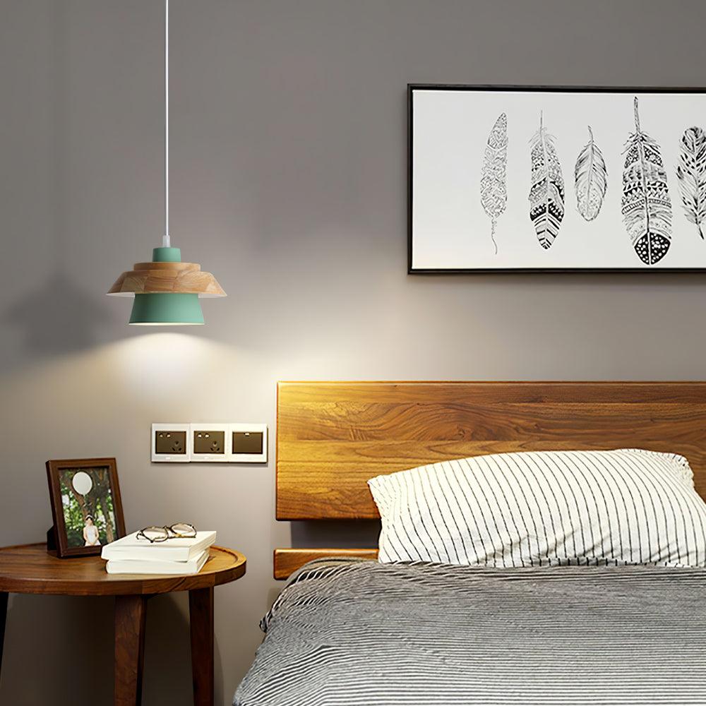 NordicMacaron - Wood Finish Ceiling Pendant Light