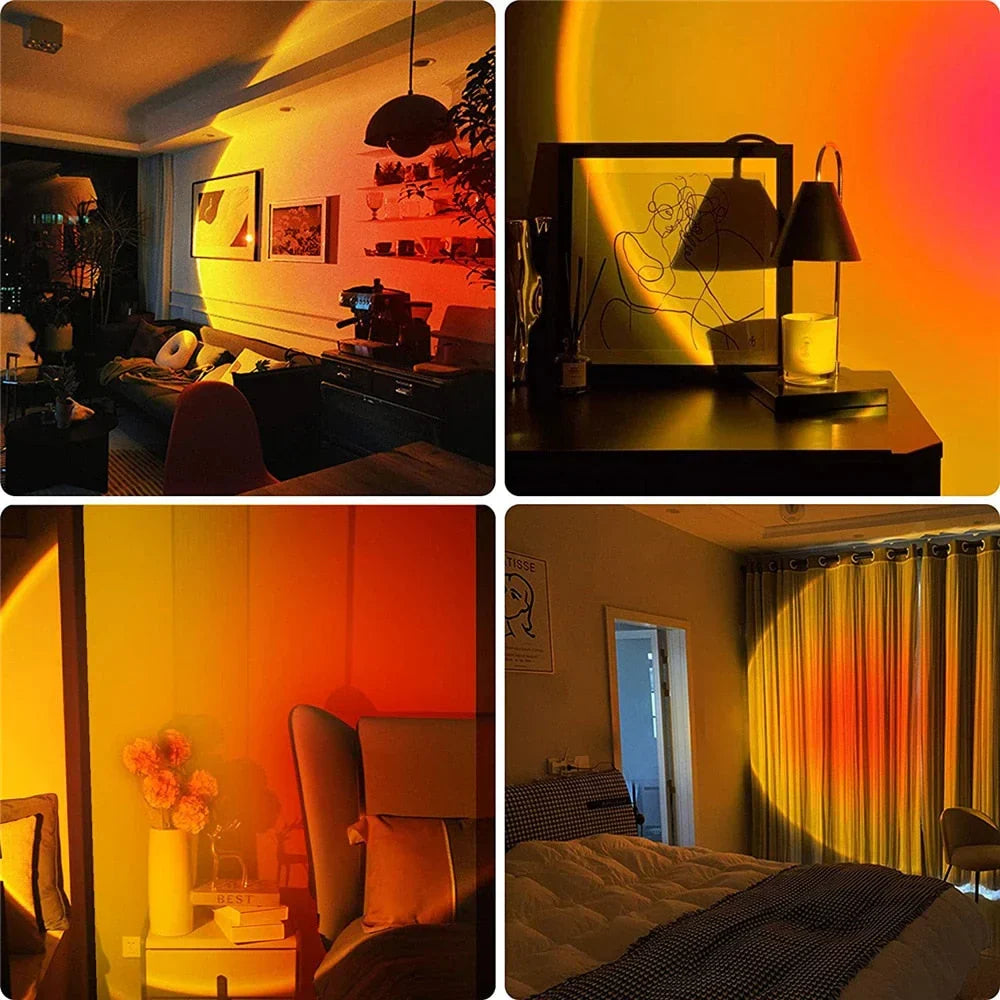 GlowSphere - Sunset Lamp with 4 Color Modes