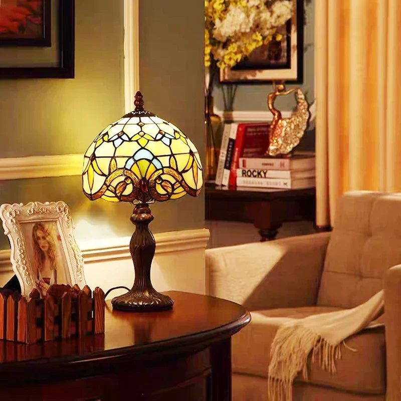 Danreth - Tiffany Style Stained Glass Desk Lamp