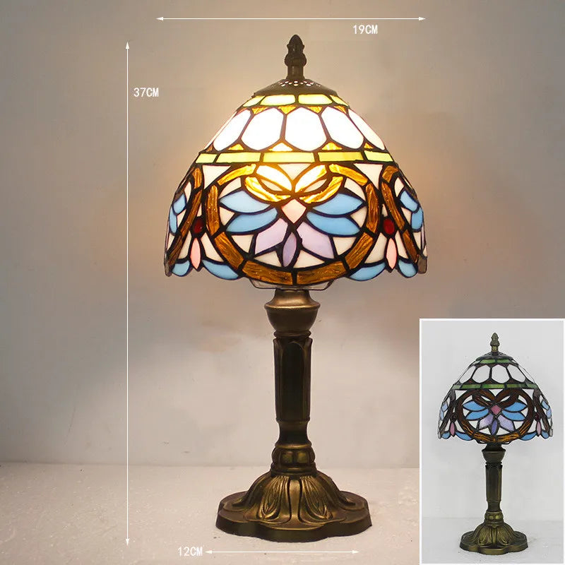 Danreth - Tiffany Style Stained Glass Desk Lamp