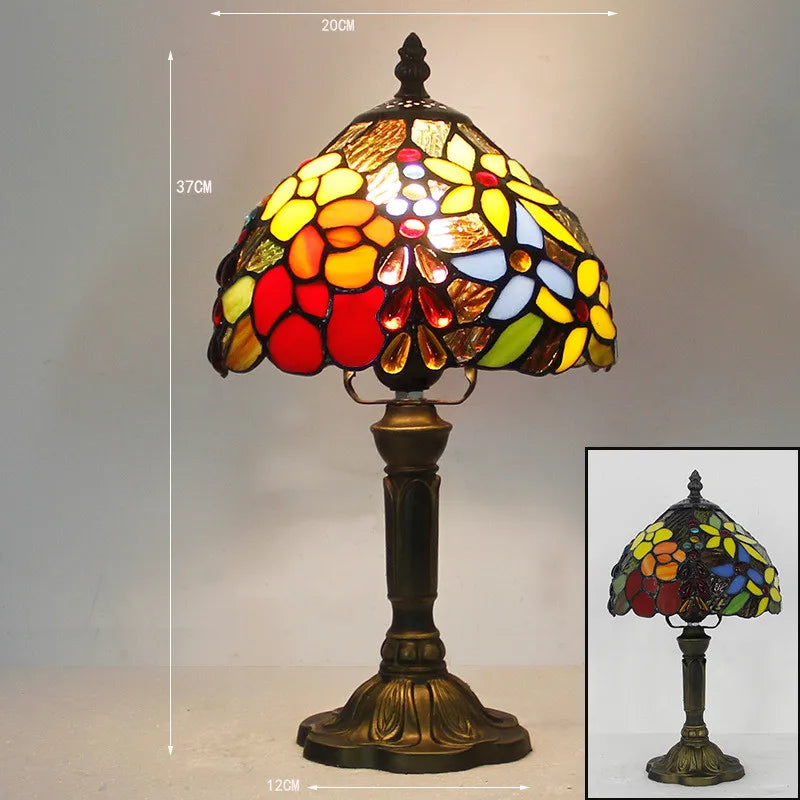 Danreth - Tiffany Style Stained Glass Desk Lamp