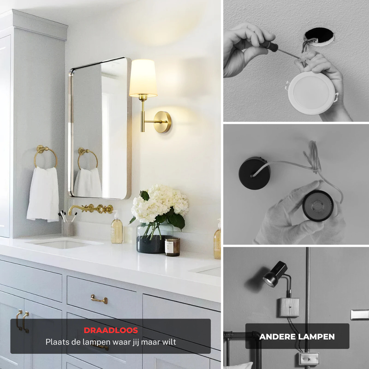 CoOstell - Cordless Rechargeable LED Wall Lamp