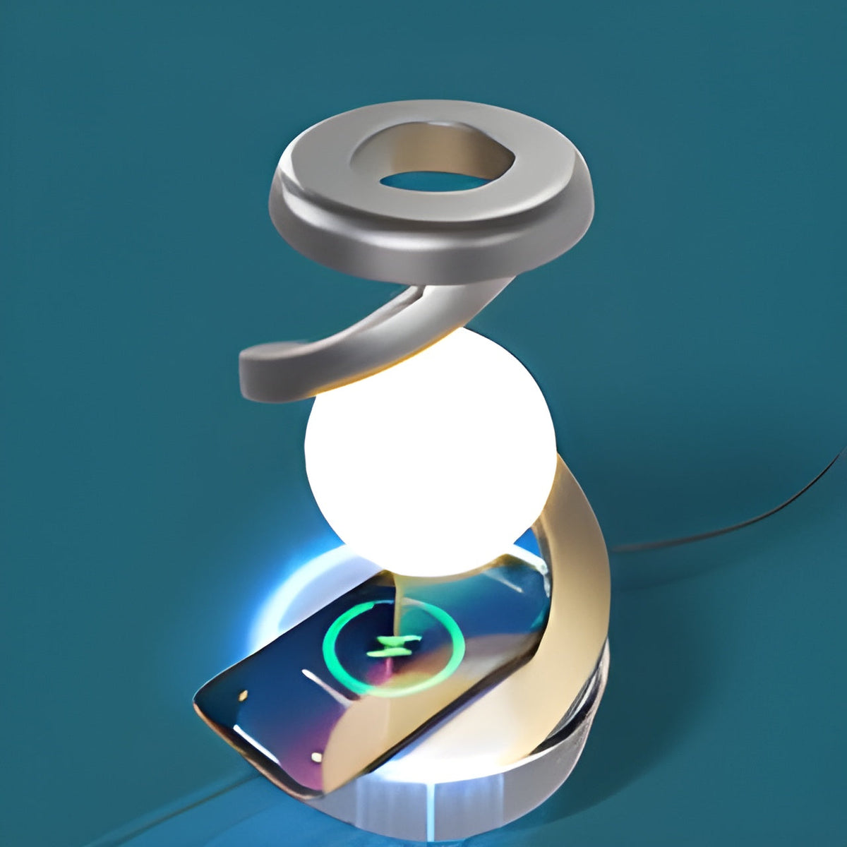 FloatCharge - Futuristic Floating Lamp with Wireless Charger