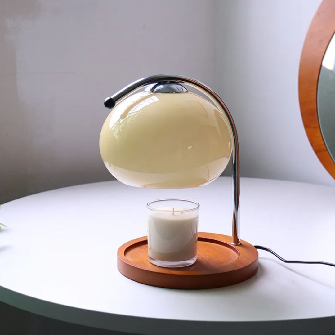 Alyssa Retro Table Lamp - Elegant Glass Accent Lighting