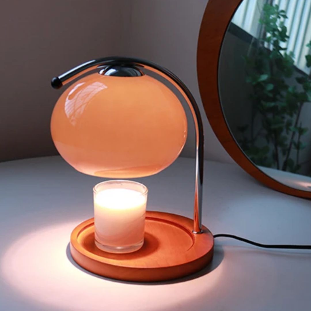 Alyssa Retro Table Lamp - Elegant Glass Accent Lighting