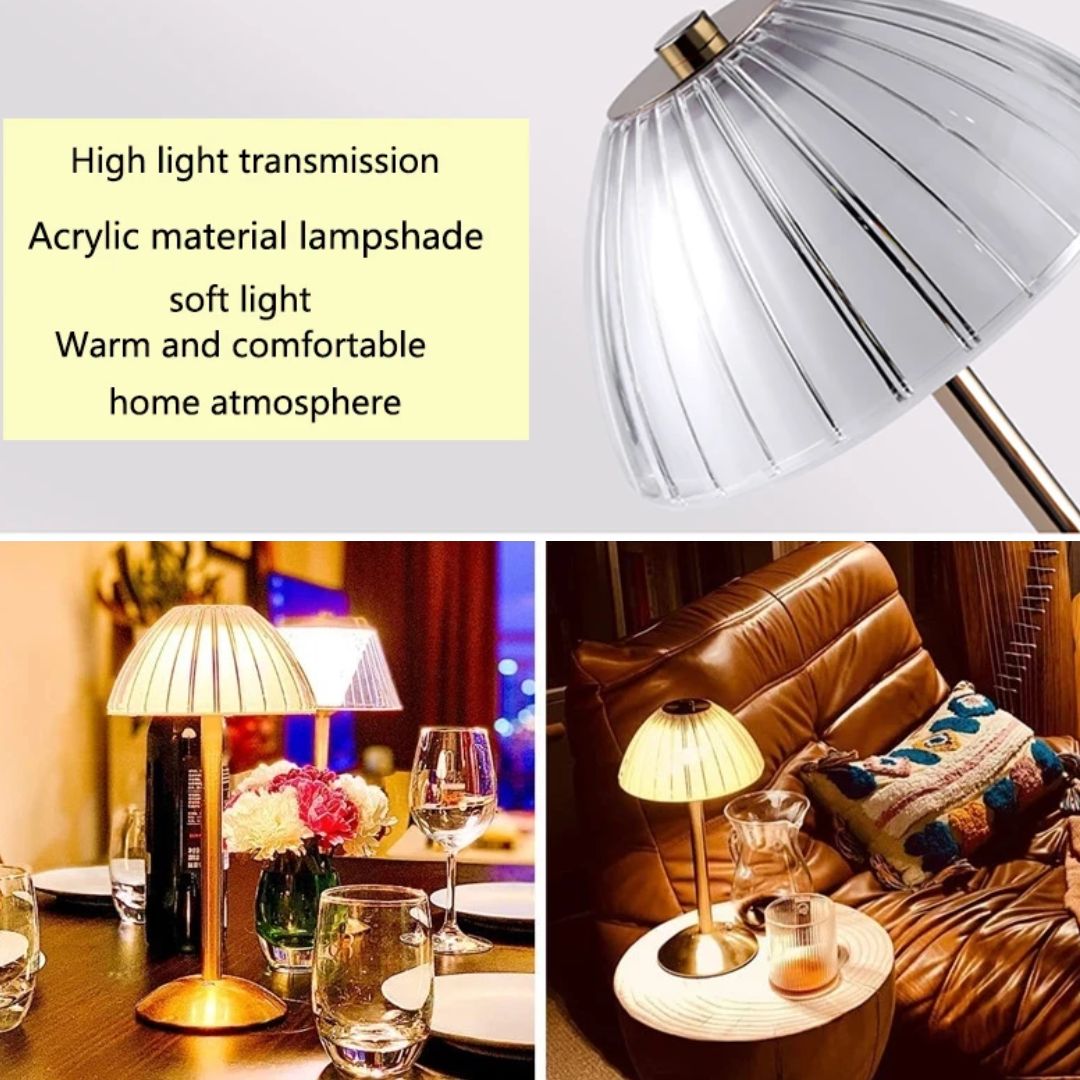 Karina GlowDesk - Retro Rechargeable Desk Lamp