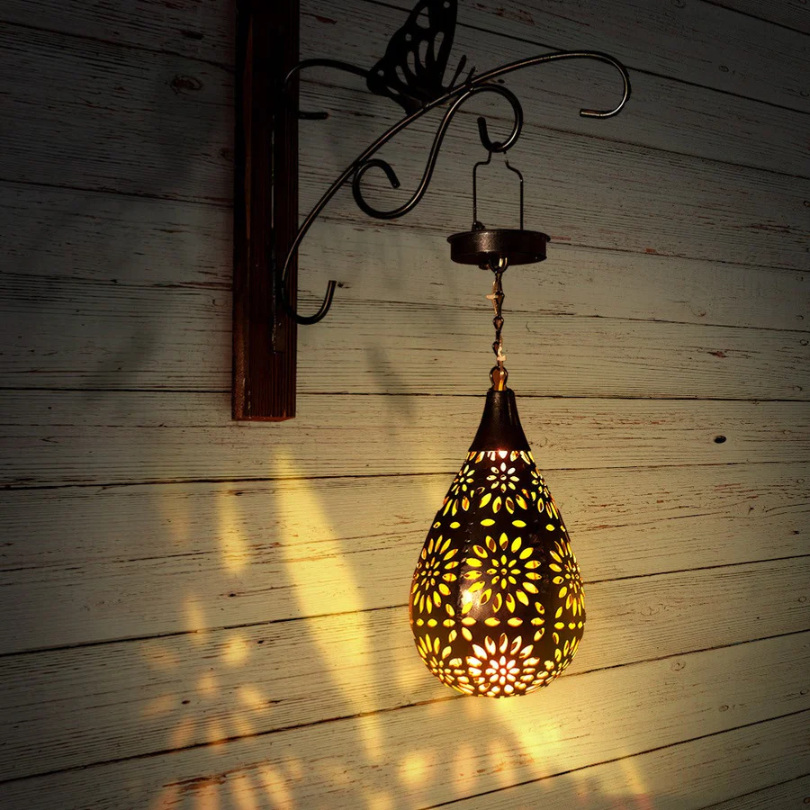 LumaBright Outdoor Light - Solar-Powered Hanging Garden Light
