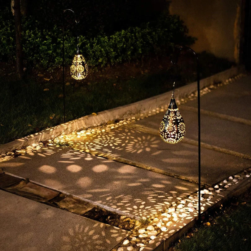 LumaBright Outdoor Light - Solar-Powered Hanging Garden Light