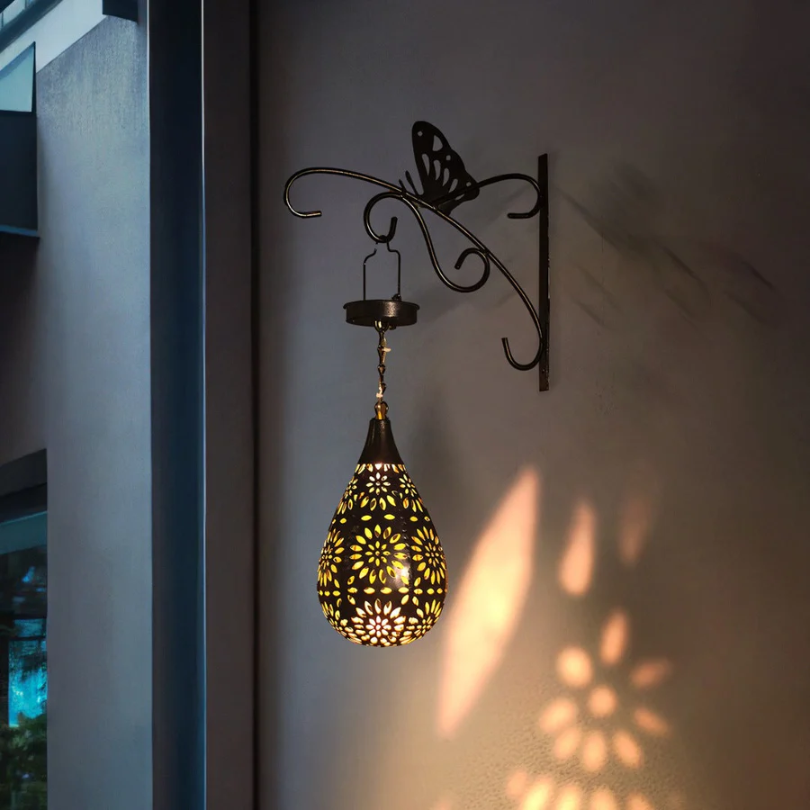LumaBright Outdoor Light - Solar-Powered Hanging Garden Light