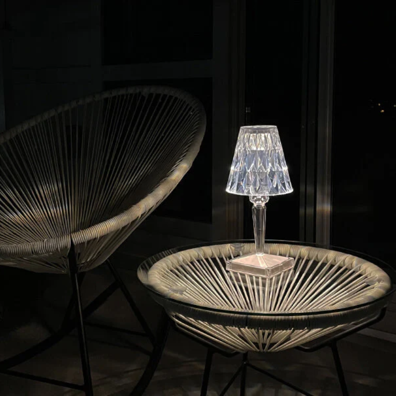 CrystalLuxe Table Lamp - Elegant Crystal Accent Lighting