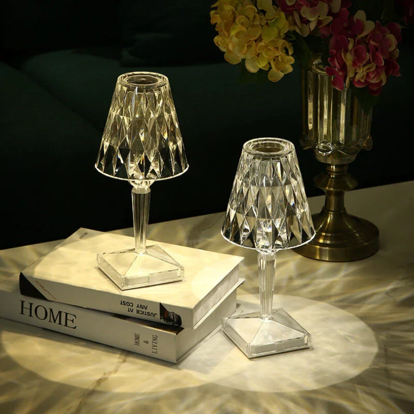CrystalLuxe Table Lamp - Elegant Crystal Accent Lighting