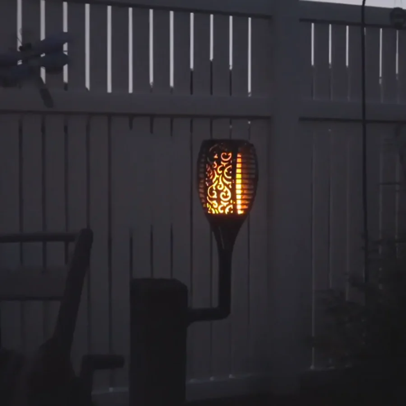 SolarFlame Garden Torches - Solar-Powered LED Outdoor Lighting