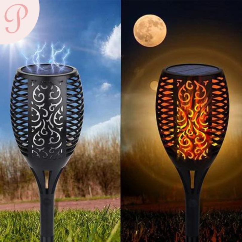 SolarFlame Garden Torches - Solar-Powered LED Outdoor Lighting