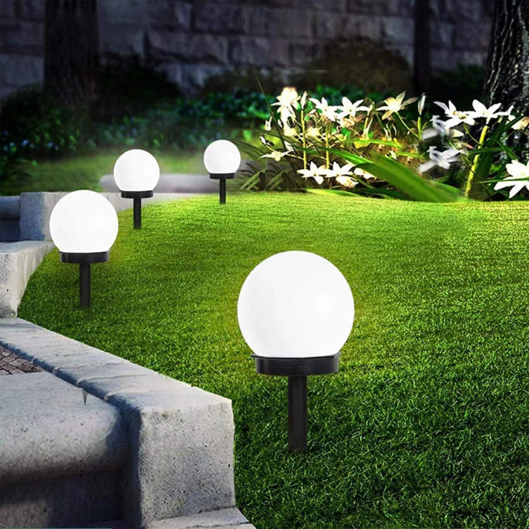 SunLuxe Orbs - Set of 3 Waterproof Solar Garden LED Lights
