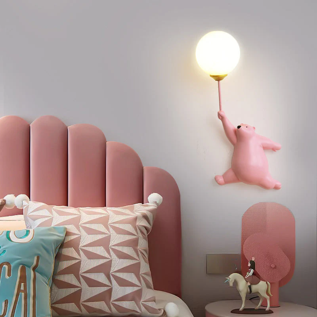 TeddyGlow - Stylish Bear-Shaped LED Wall Lamp