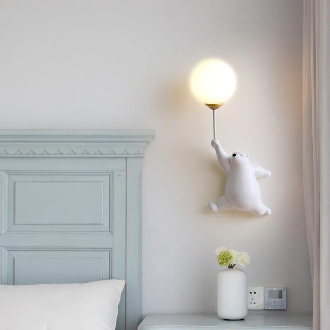 TeddyGlow - Stylish Bear-Shaped LED Wall Lamp