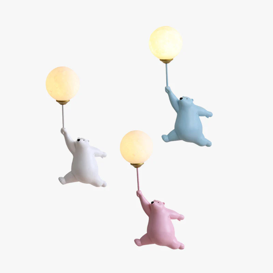 TeddyGlow - Stylish Bear-Shaped LED Wall Lamp