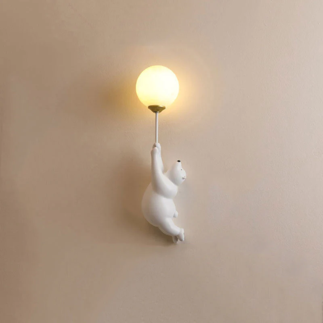 TeddyGlow - Stylish Bear-Shaped LED Wall Lamp
