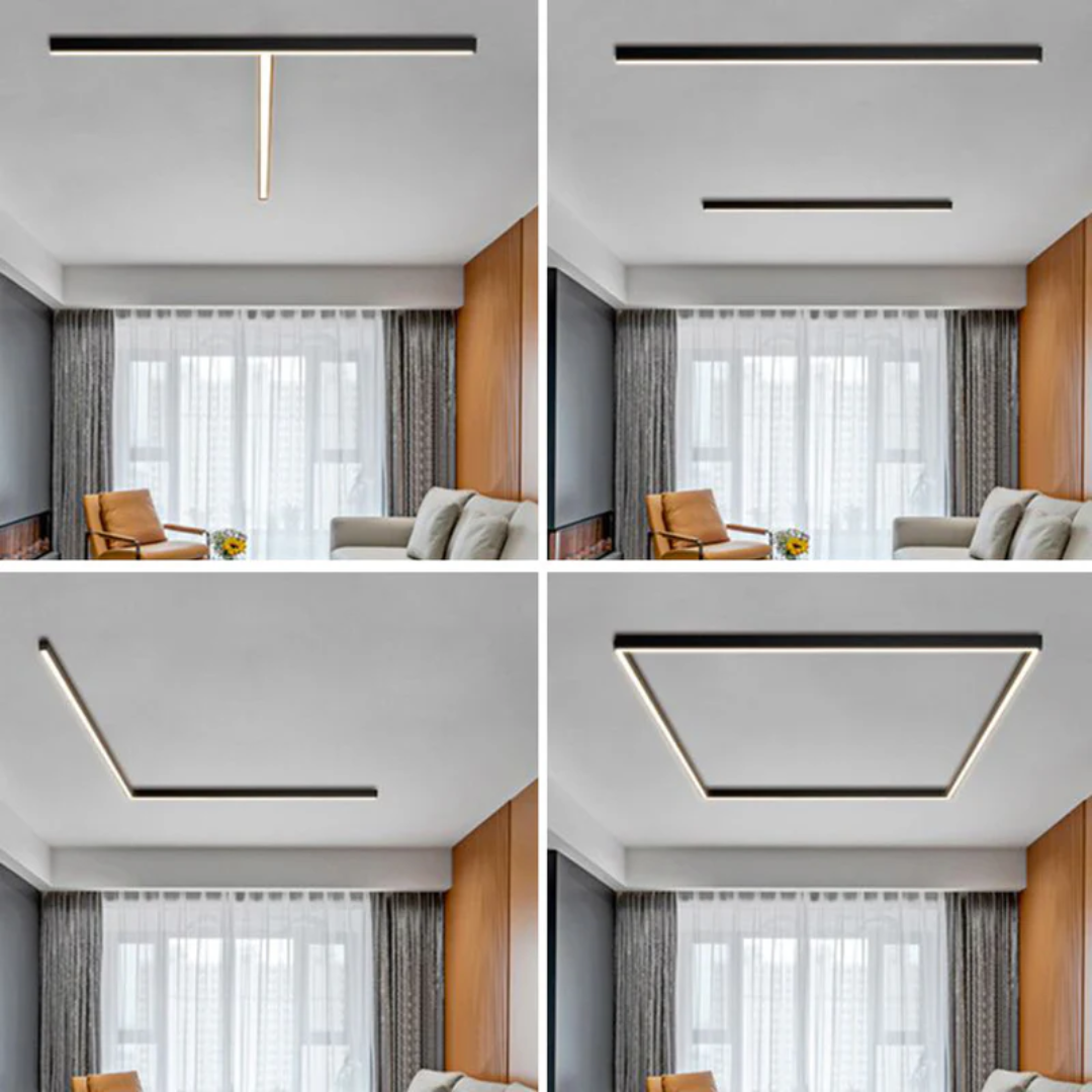 StratumGlow - Modern Linear LED Ceiling Light for Contemporary Spaces