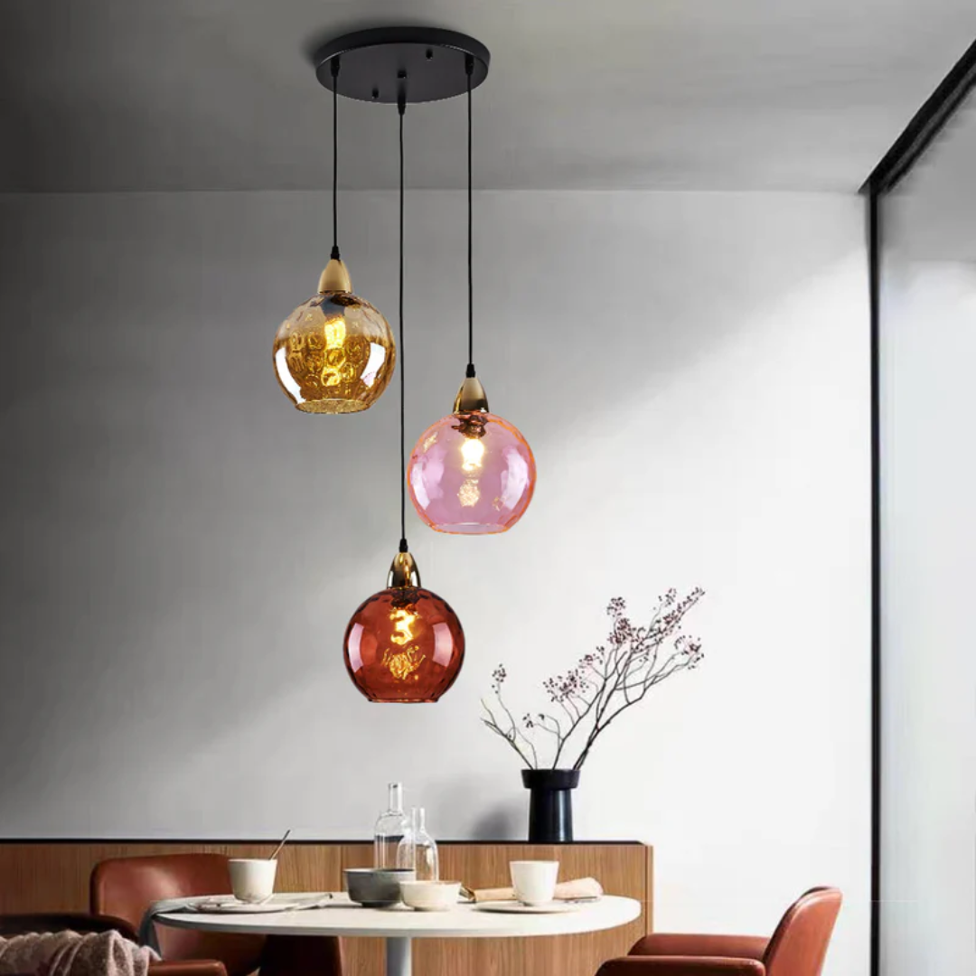 ClusterGlow - Elegant 3-Light Pendant for Ambient Lighting