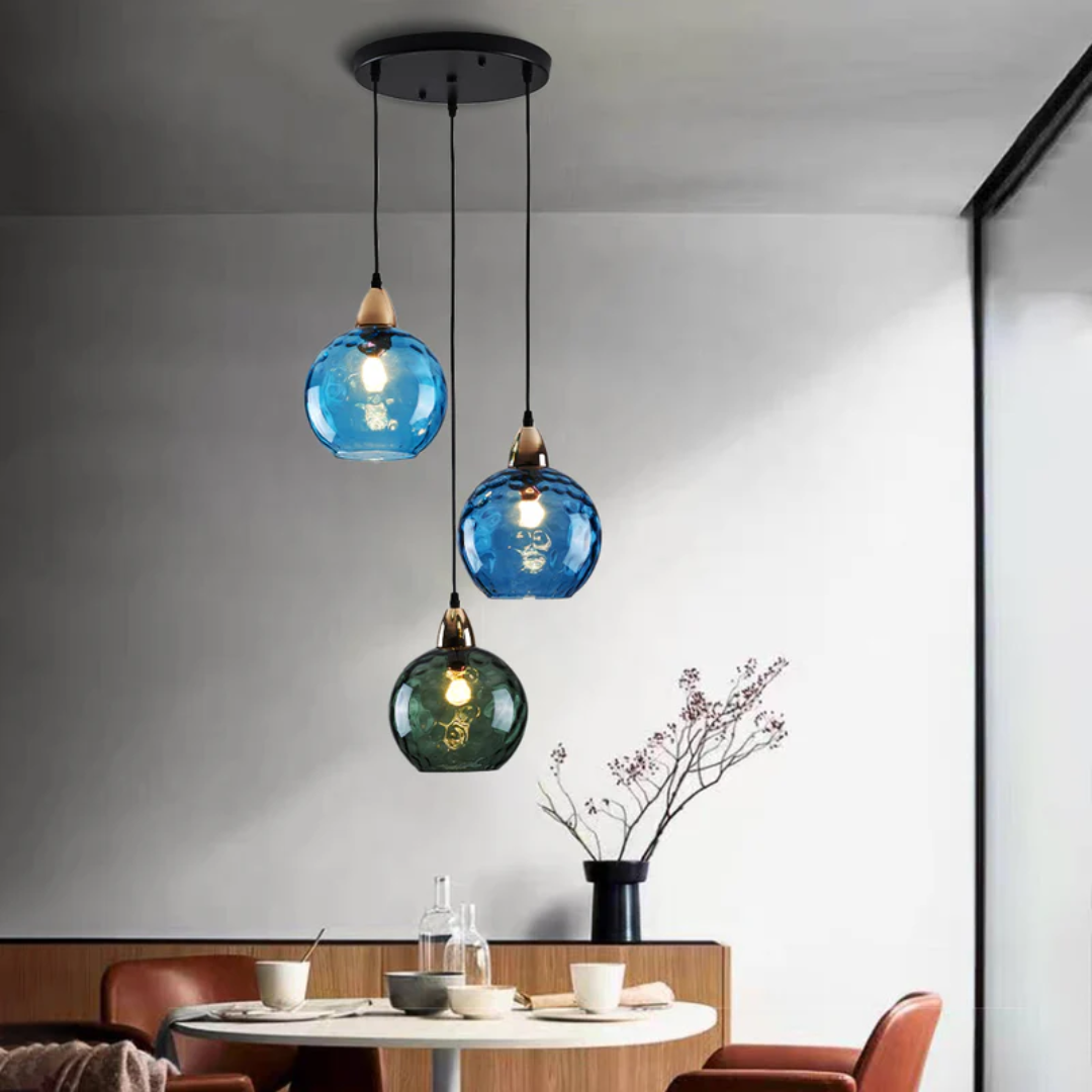 ClusterGlow - Elegant 3-Light Pendant for Ambient Lighting