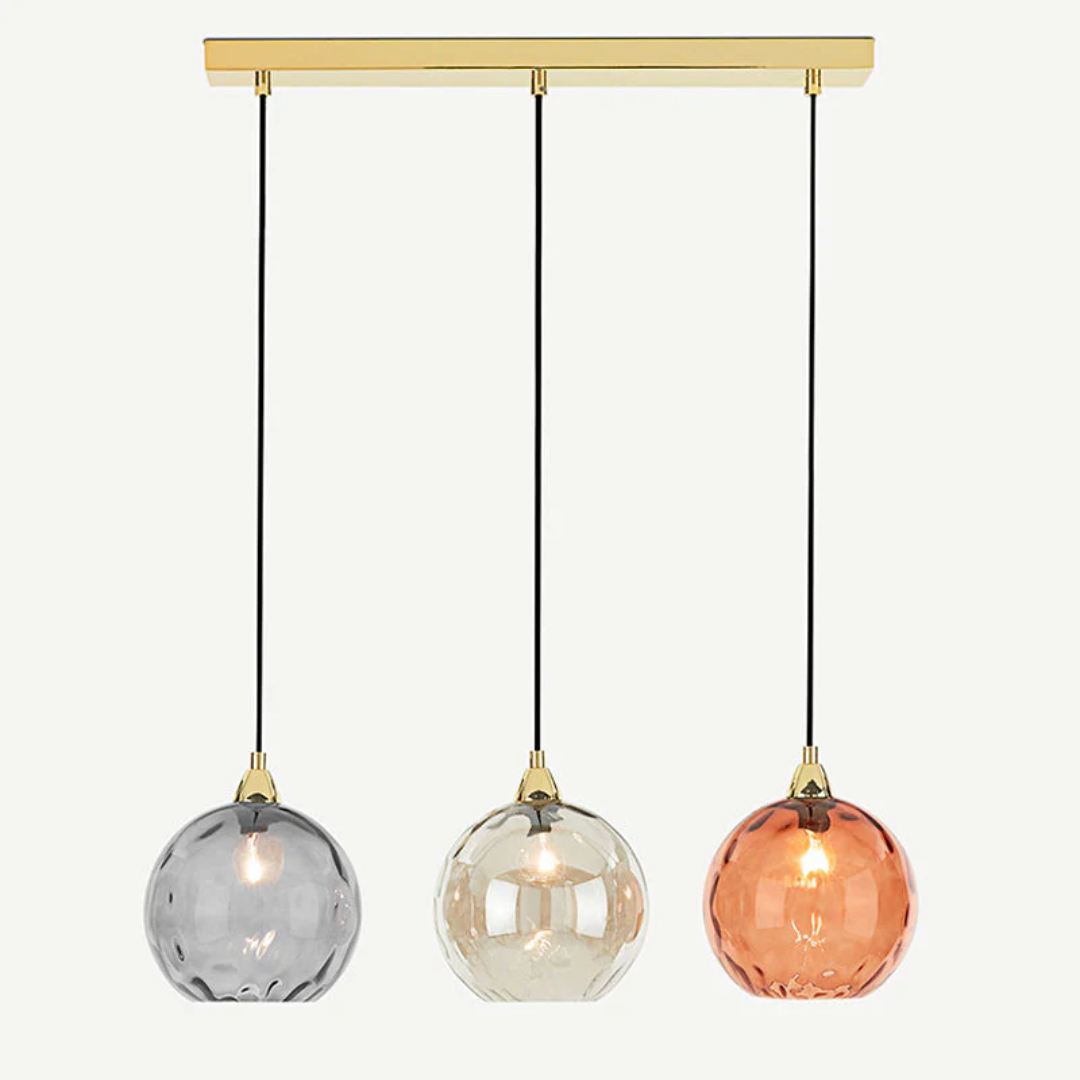 ClusterGlow - Elegant 3-Light Pendant for Ambient Lighting