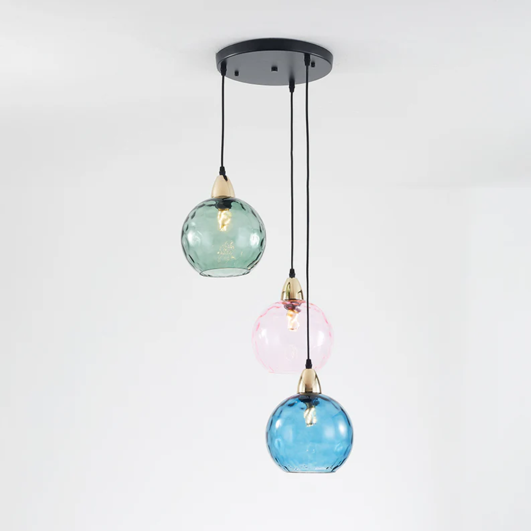 ClusterGlow - Elegant 3-Light Pendant for Ambient Lighting
