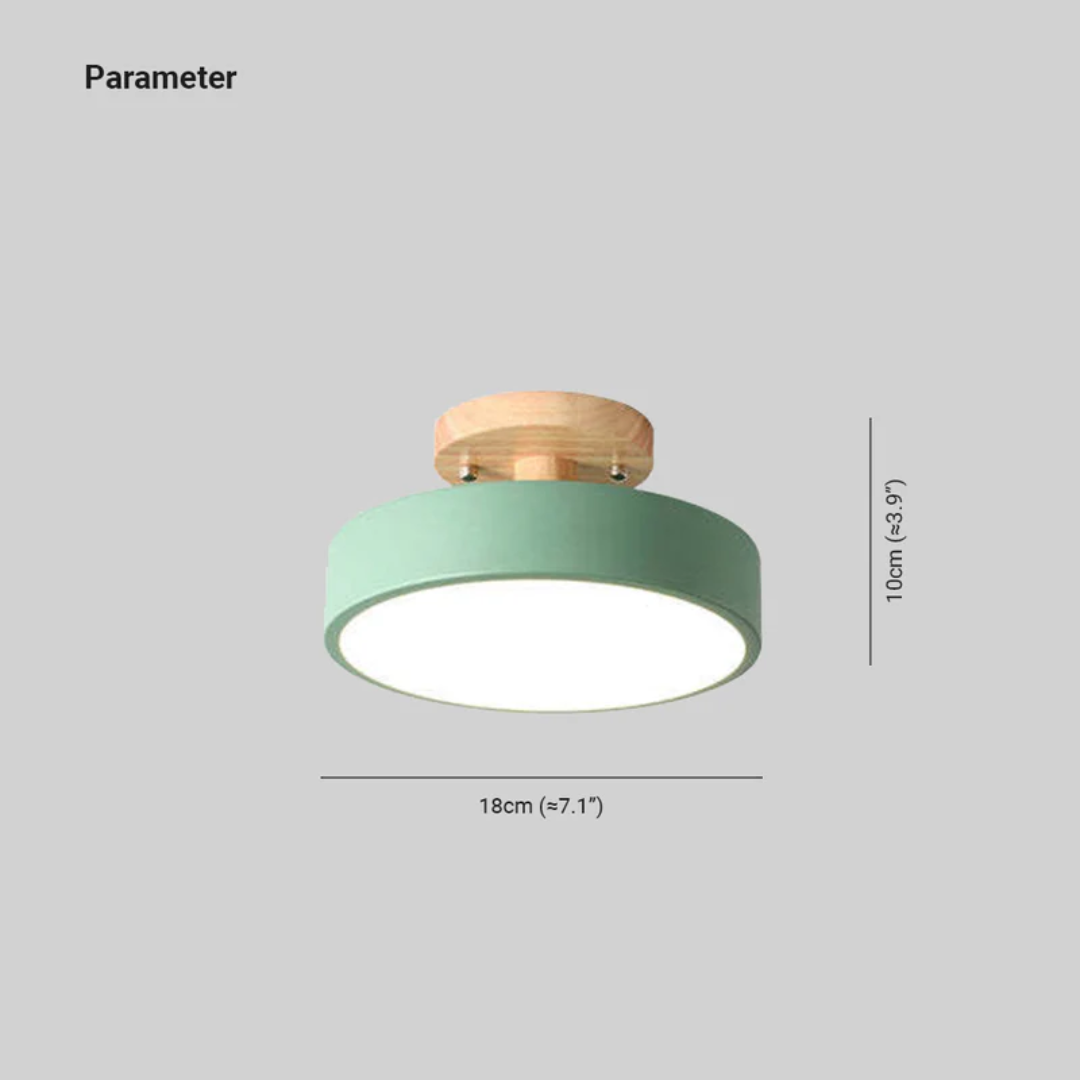 NovaGlow - Modern LED Ceiling Lamp with Adjustable Light Colors